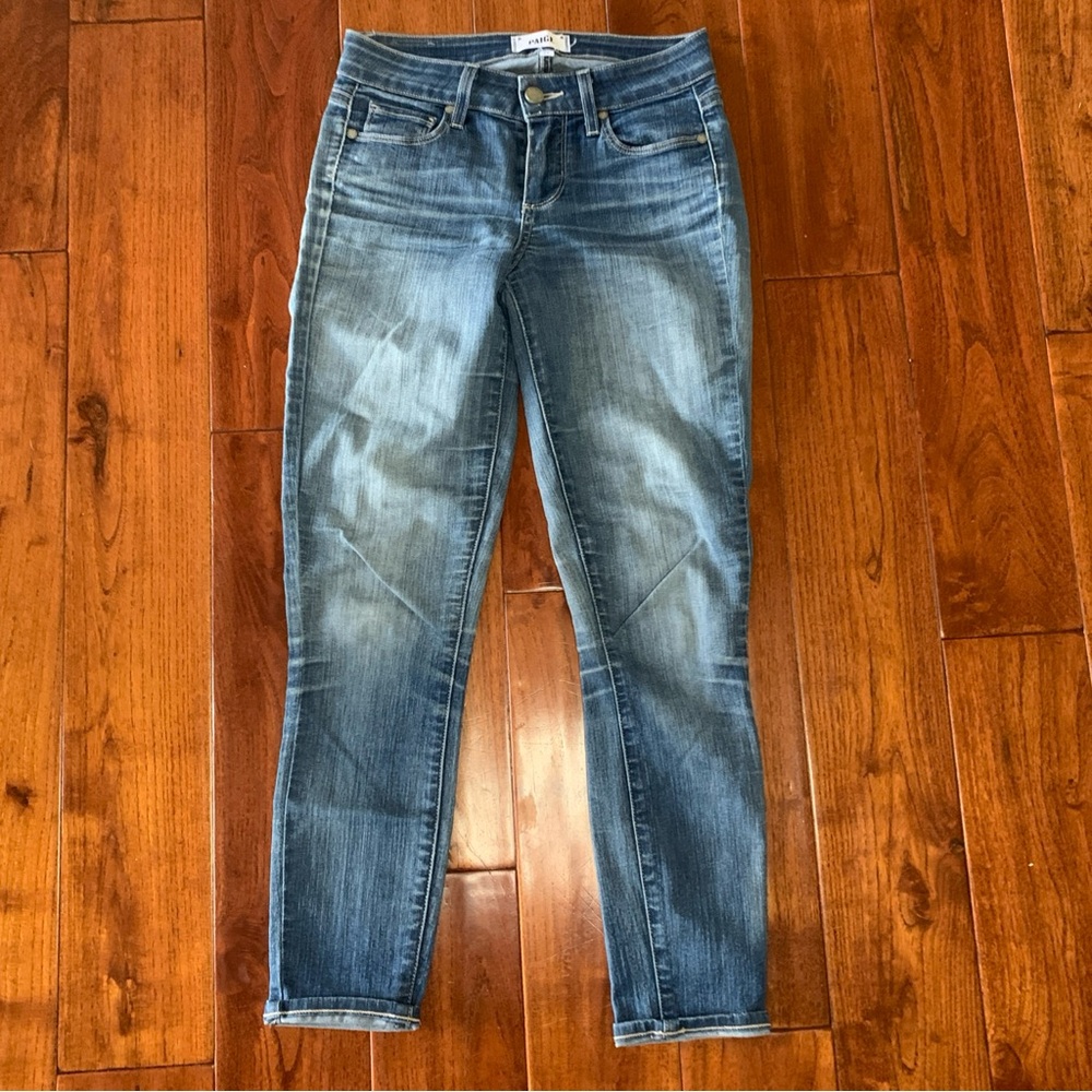 Paige Women's Jeans Size 25 Verdugo Ankle Dark Wash Low Rise Palmo